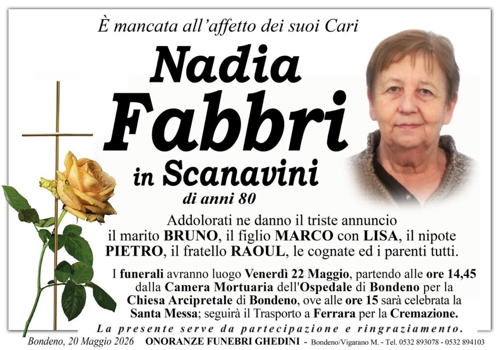 Nadia Fabbri necrologio